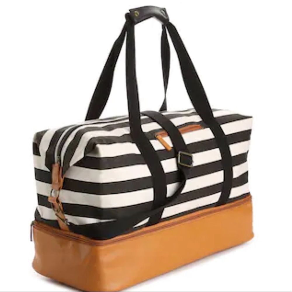 Striped weekender